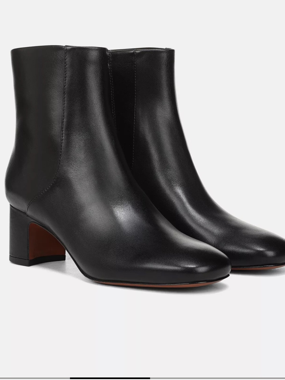 Classic Black Leather Ankle Boots - Brand